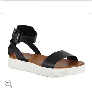 Mia Black Ankle Strap Sandal